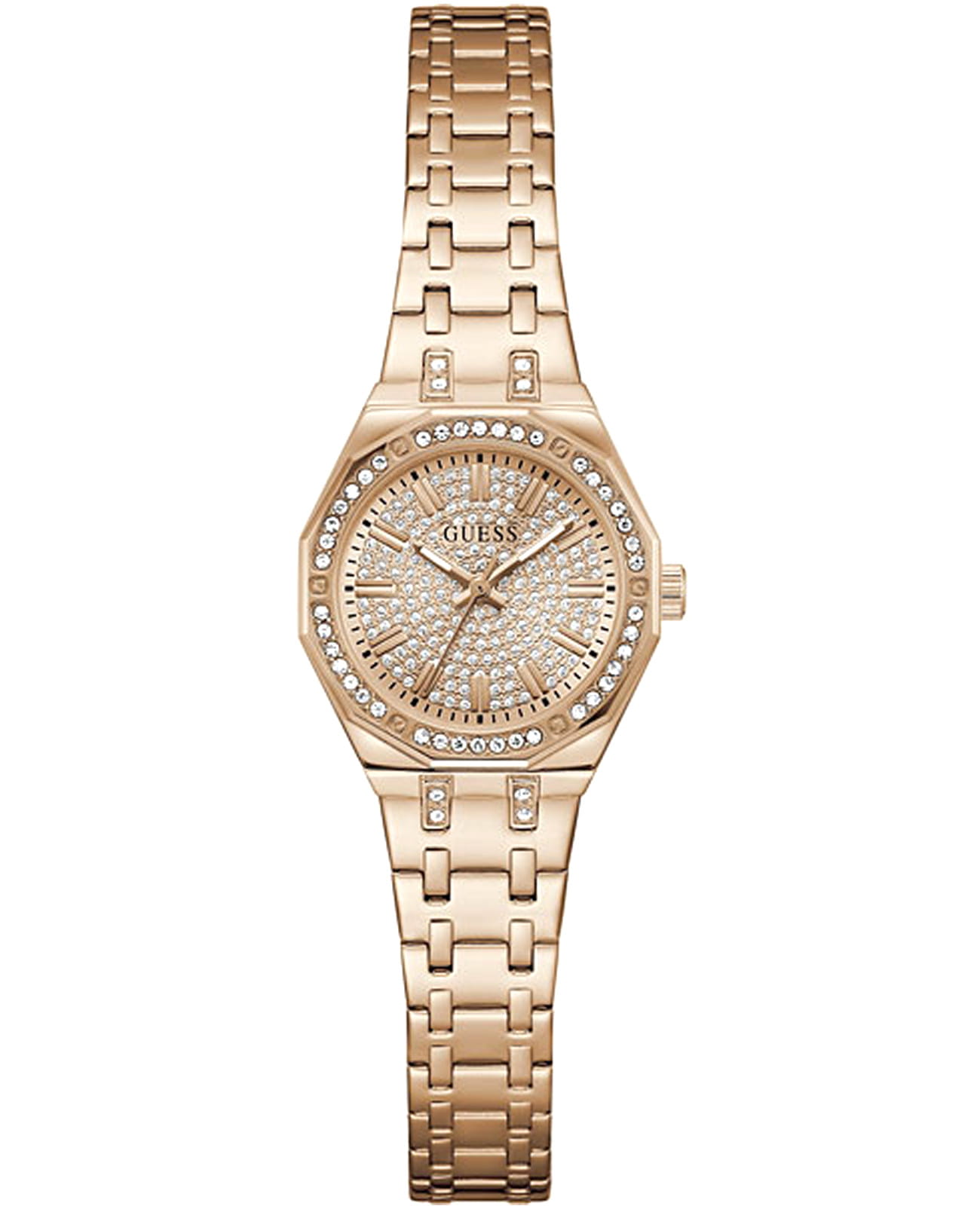 Guess Guess Pixie GW0931L4  GW0931L4 кварцевые женские часы золотой циферблат, браслет нержавеющая сталь с pvd-покрытием — вид спереди