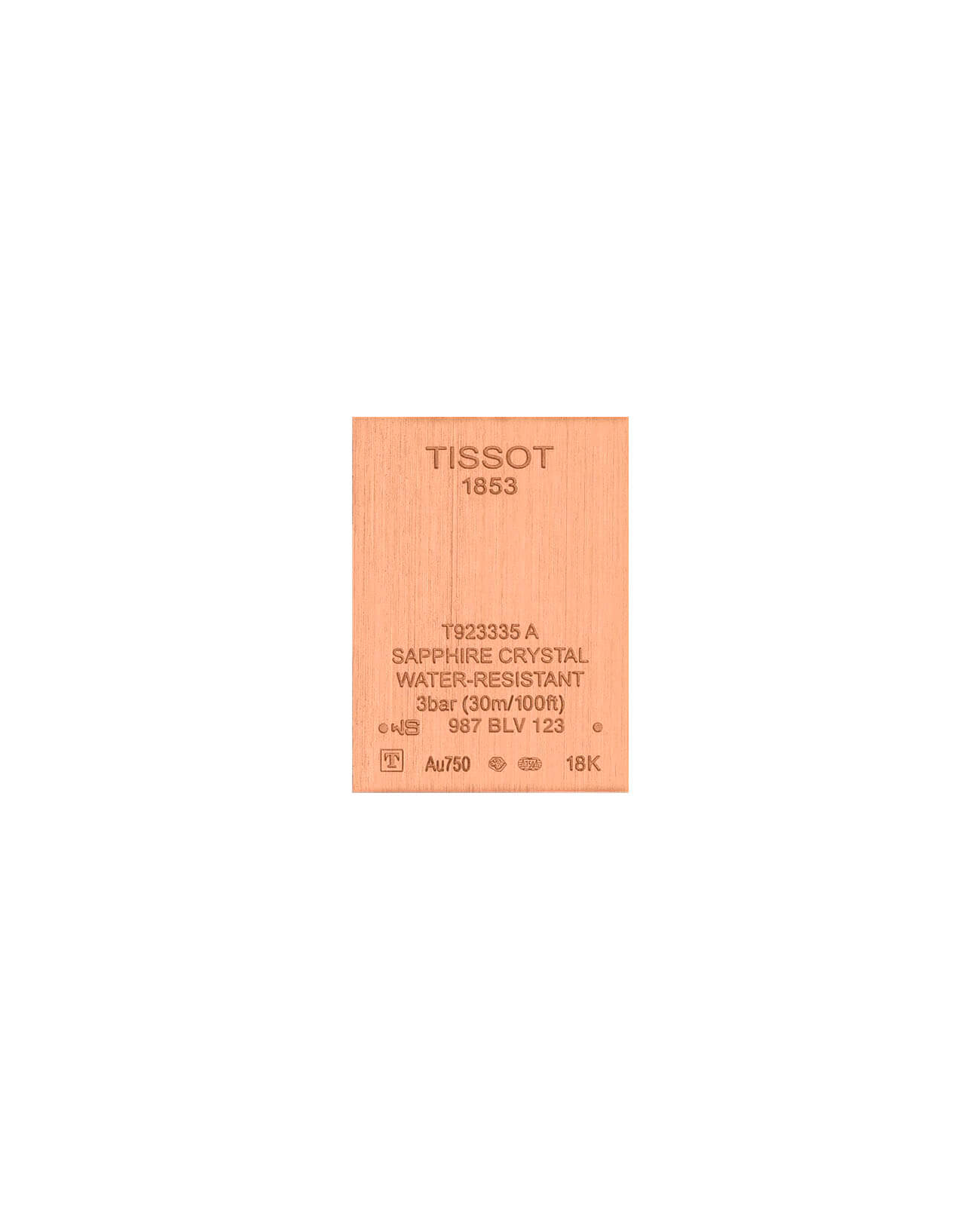 Tissot Tissot Prestigious Lady 18K Gold T923.335.76.116.00 , наручные женские часы фото под углом