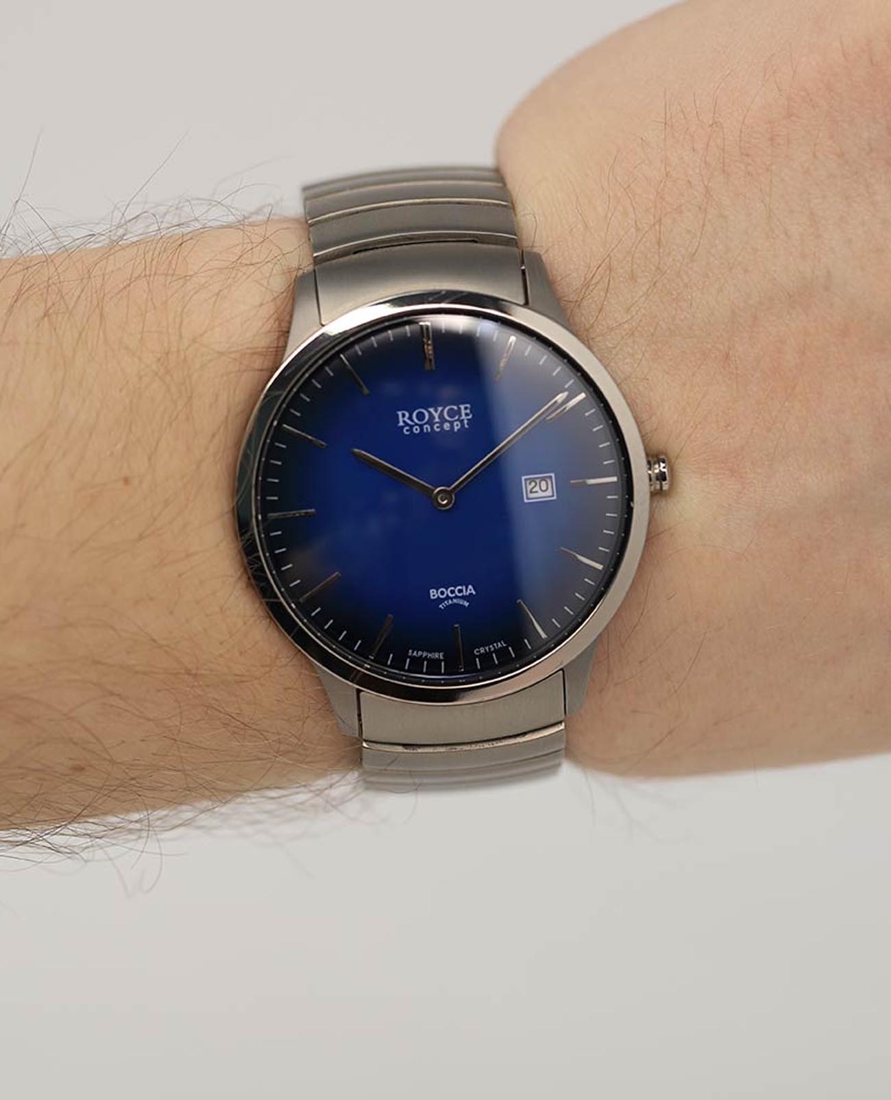 Boccia Titanium Boccia Titanium Circle-Oval 3645-03 , наручные мужские часы фото под углом