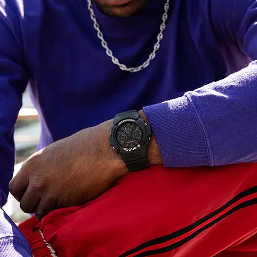 Casio Casio G-Shock AWR-M100SMG-1A , наручные мужские часы фото под углом