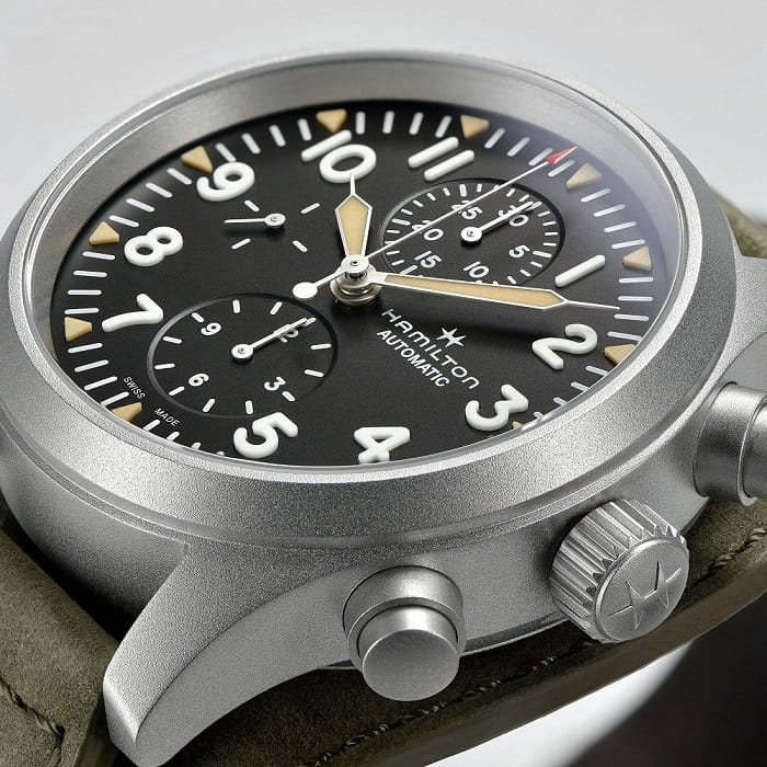 Hamilton Hamilton Khaki Field Automatic Chronograph H71706830 механические часы с аксессуарами мужские часы модель H71706830