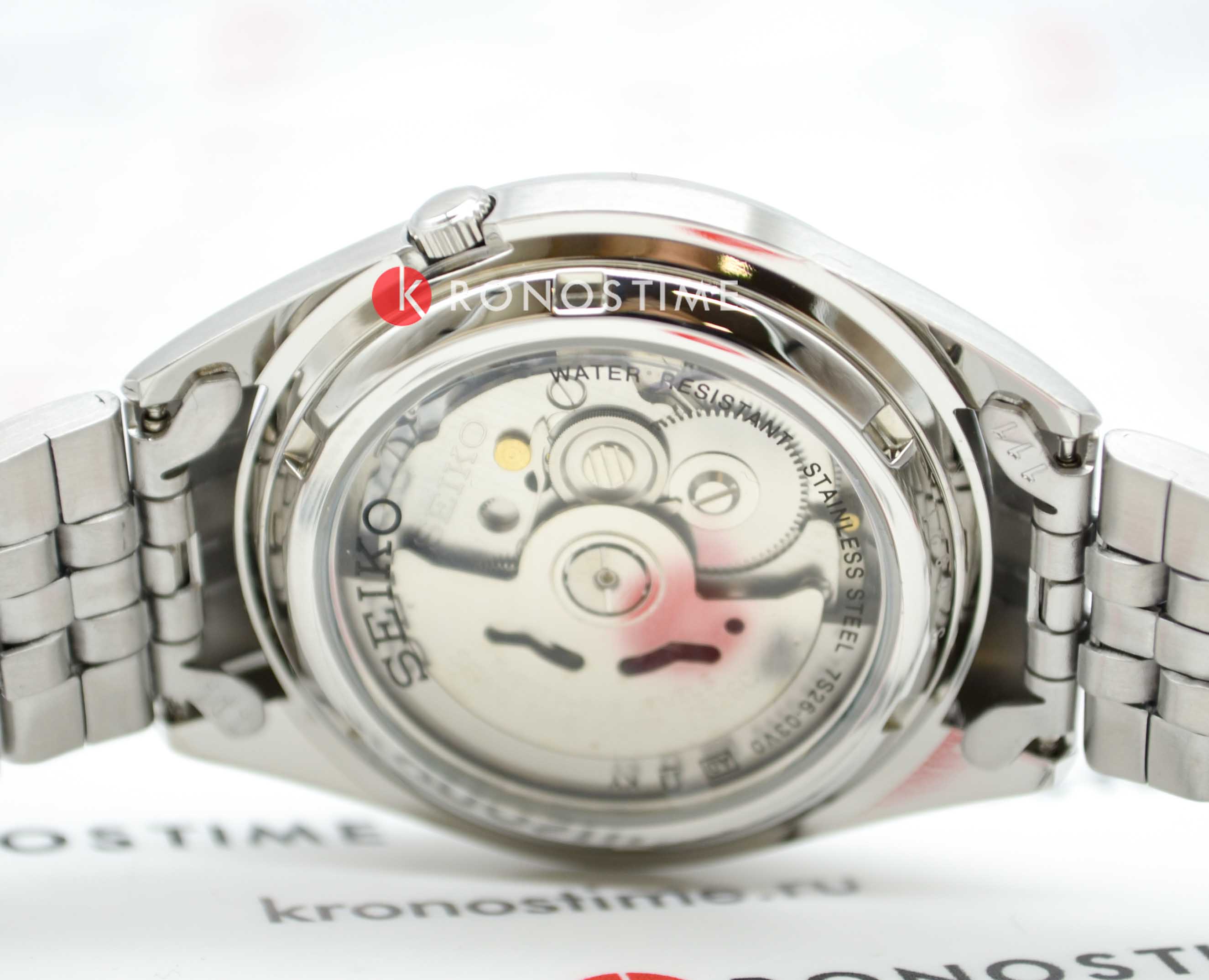 Seiko Seiko 5 Regular SNKL23K1 мужские часы черный циферблат на запястье