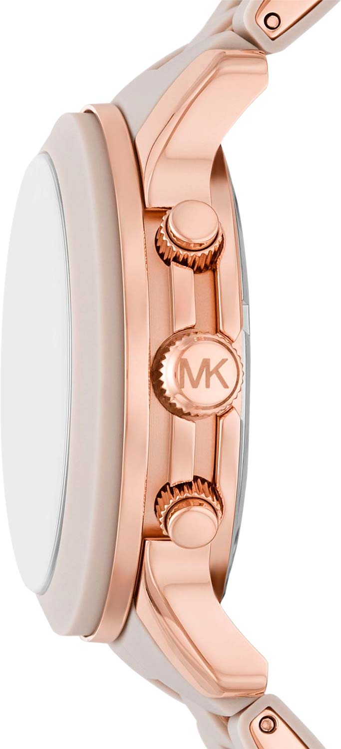 Michael Kors Michael Kors Runway MK7386,  сша женские часы на браслете нержавеющая сталь с pvd-покрытием + силикон боковой вид