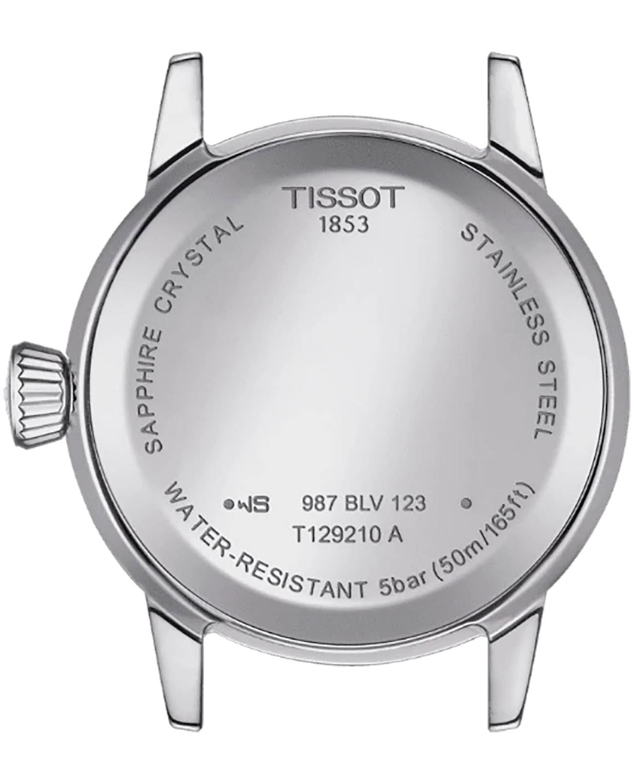 Tissot Tissot Classic Dream Lady T129.210.16.053.00, t-classic швейцария женские часы на браслете кожаный боковой вид