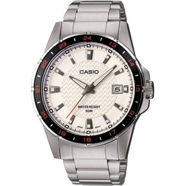 Casio Casio MTP-1290D-7A, mtp япония мужские часы на браслете  боковой вид