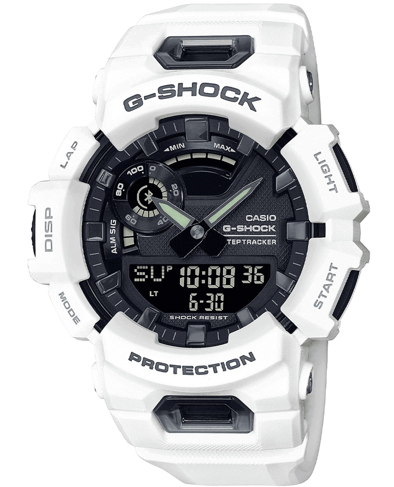 Casio Casio G-Shock GBA-900-7A G-SQUAD GBA-900-7AER электронные мужские часы серый циферблат, браслет полимер — вид спереди
