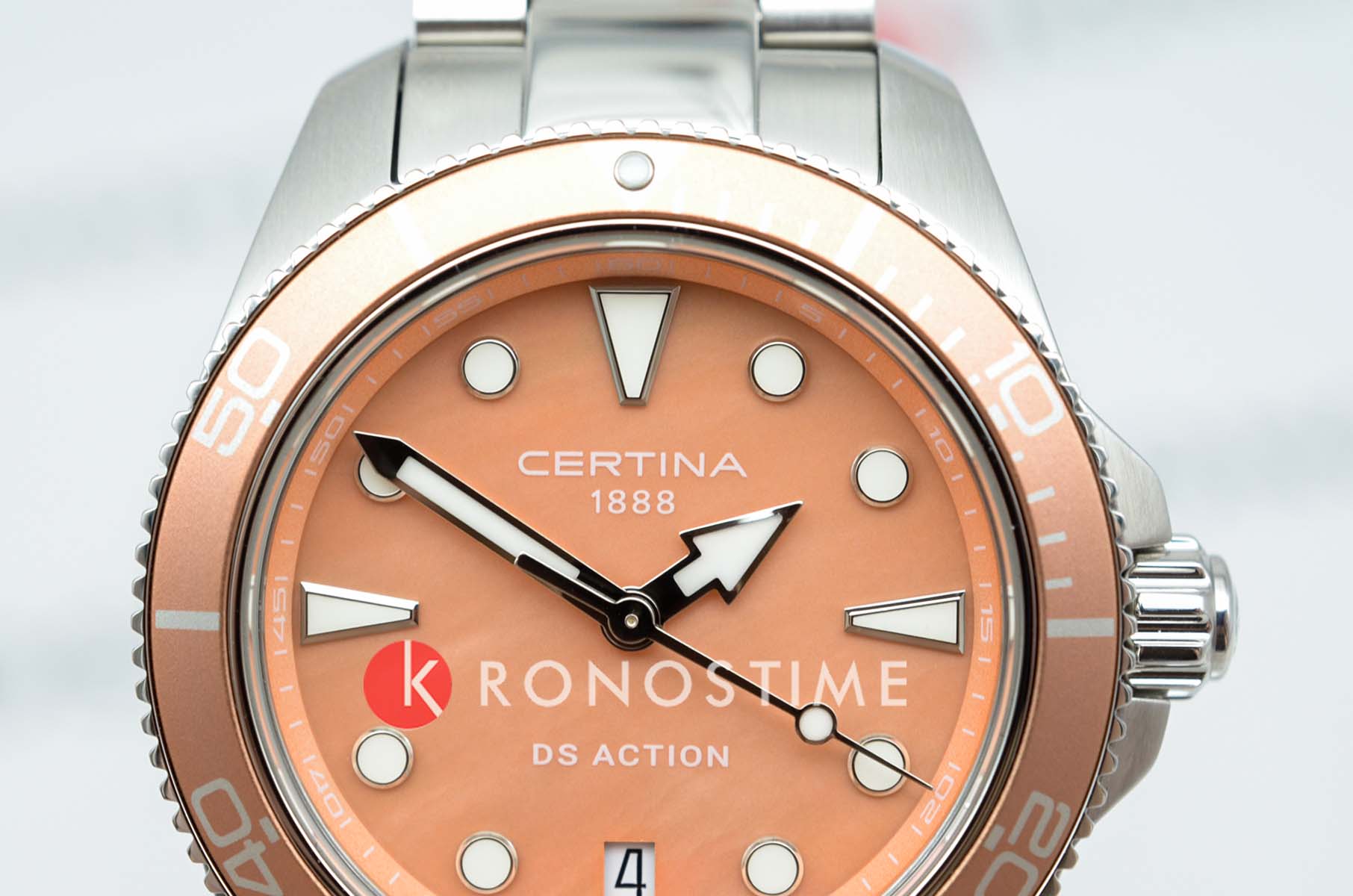 Certina Certina DS Action Lady C048.210.11.381.00,  швейцария женские часы на браслете нержавеющая сталь боковой вид