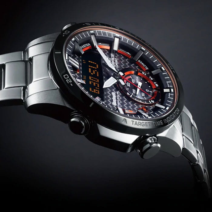 Casio Casio Edifice ECB-800DB-1A ECB, наручные мужские часы фото под углом