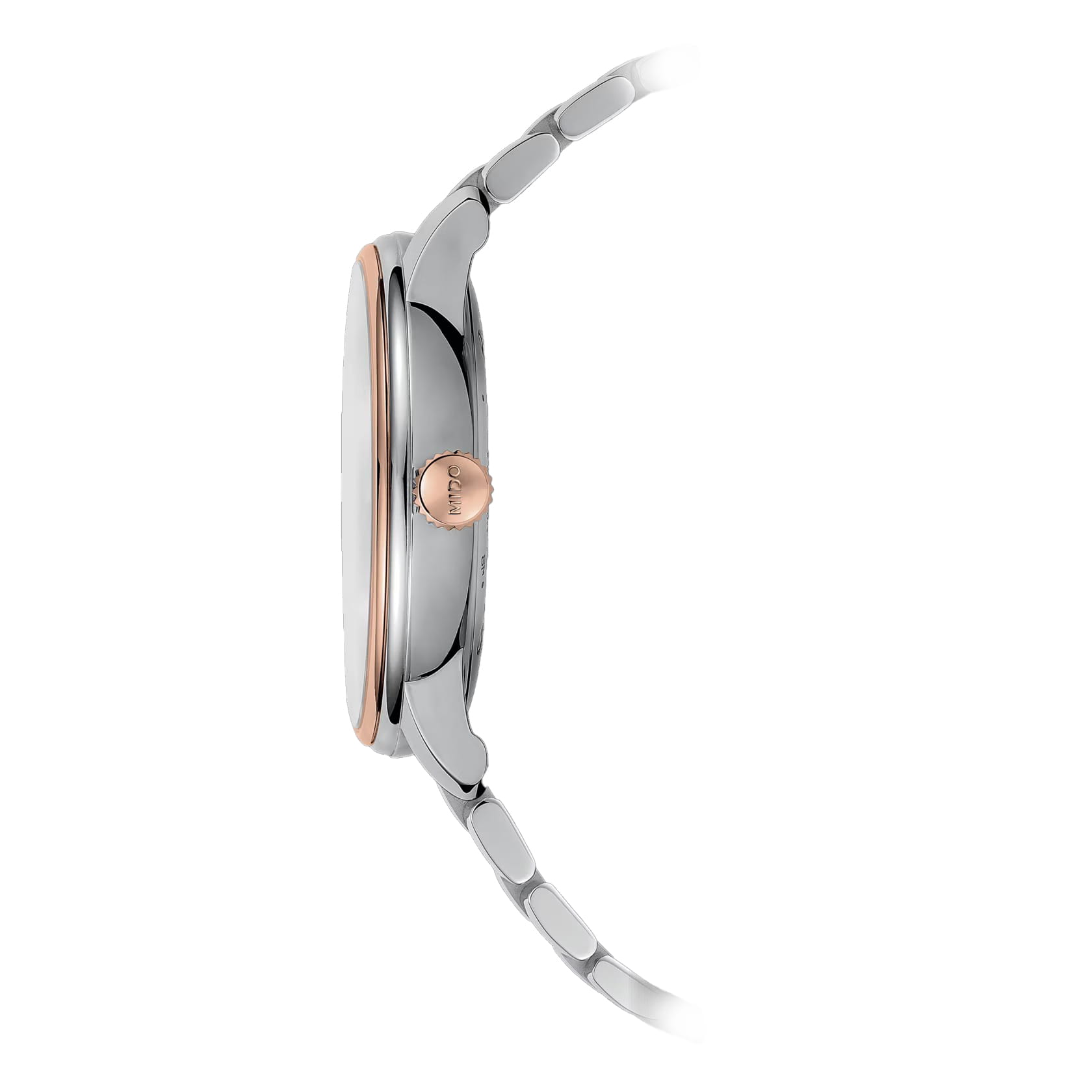 Mido Mido Baroncelli Heritage M027.407.22.011.00, baroncelli швейцария мужские часы на браслете нержавеющая сталь с pvd-покрытием боковой вид