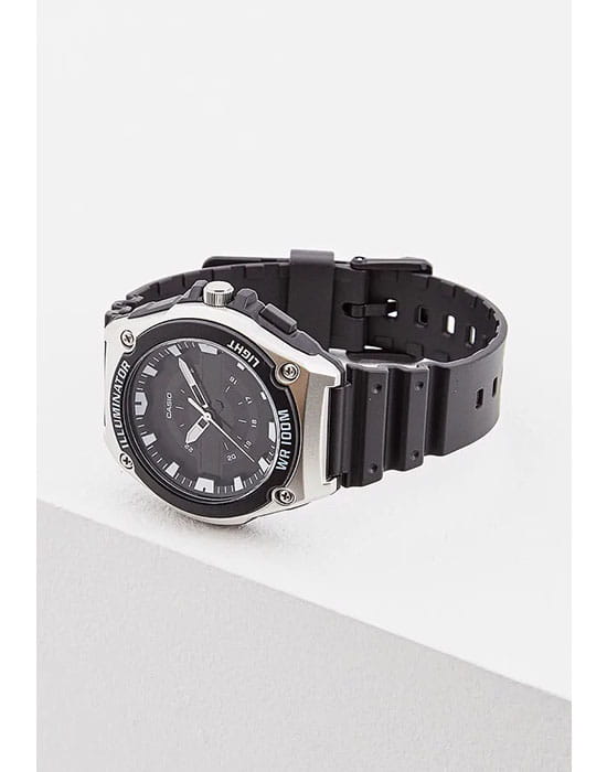 Casio Casio Collection MWC-100H-1A, illuminator япония мужские часы на браслете пластик боковой вид