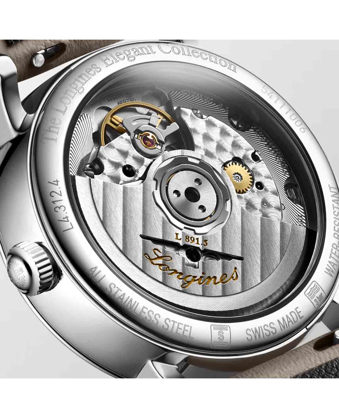Longines Longines Elegant Collection L4.312.4.11.2  - задняя крышка сталь металл корпуса, швейцария часы