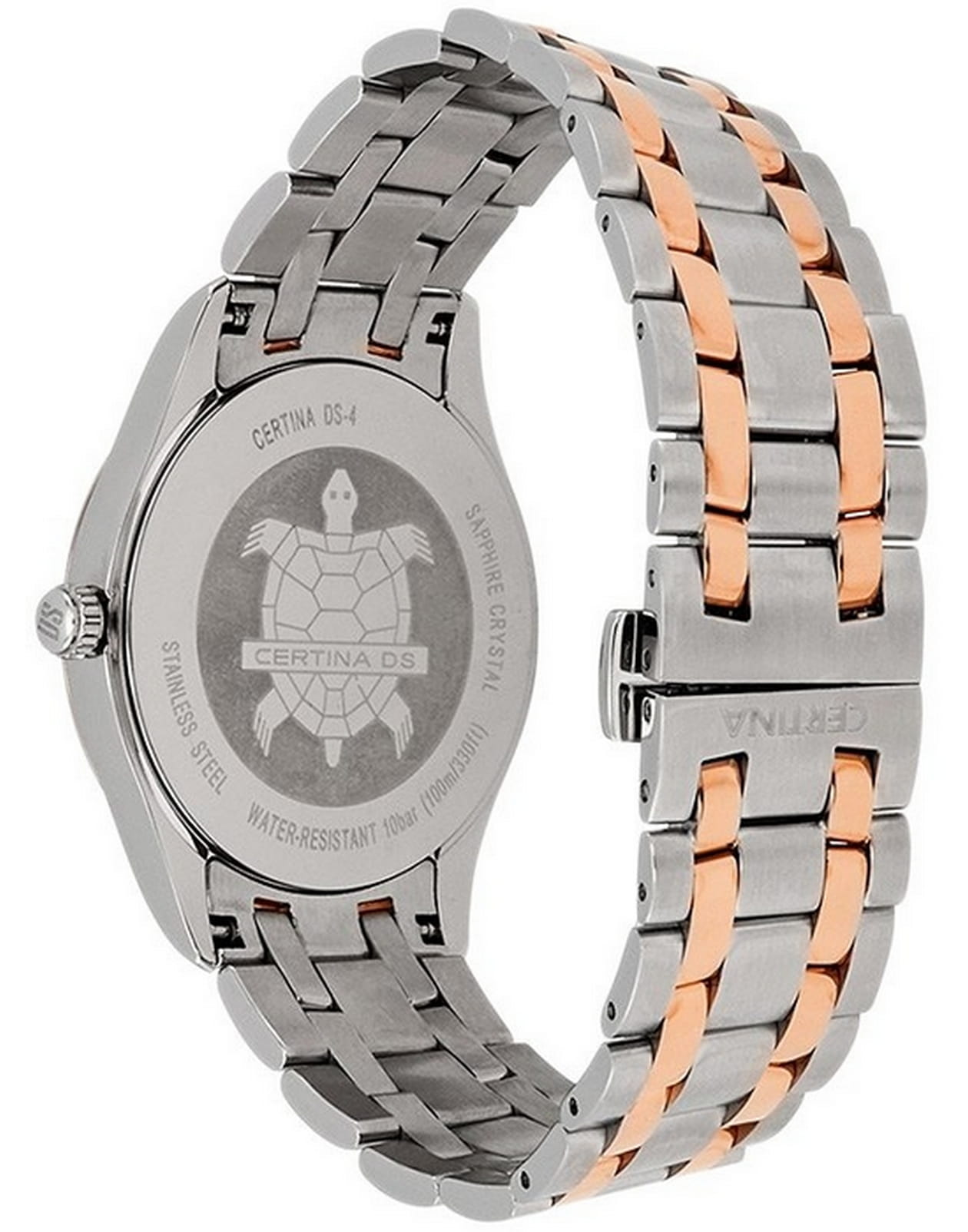 Certina C0224102203100 мужские часы застежка крупным планом