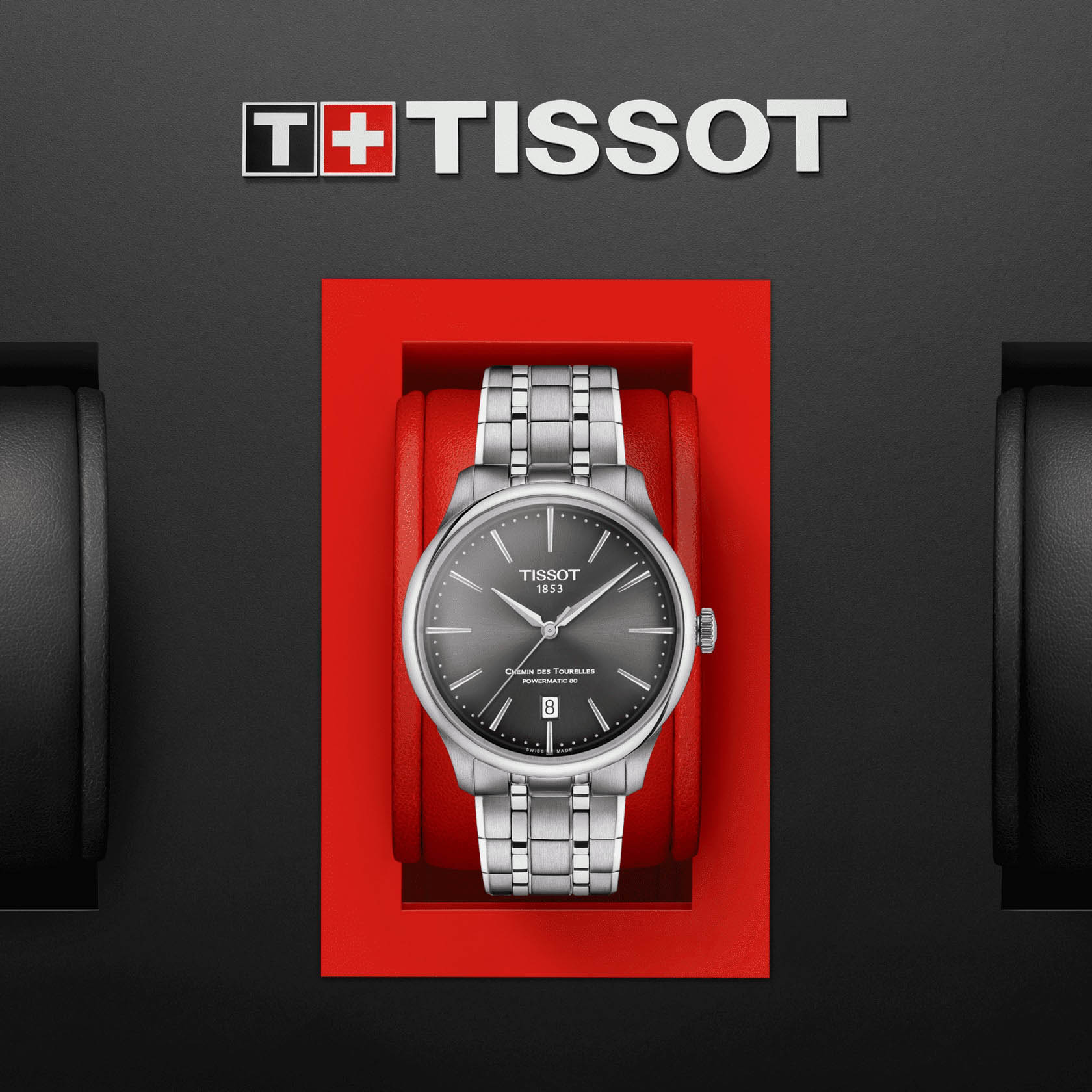 Tissot Tissot Chemin des Tourelles Powermatic 80 T139.807.11.061.00 мужские часы серый циферблат на запястье