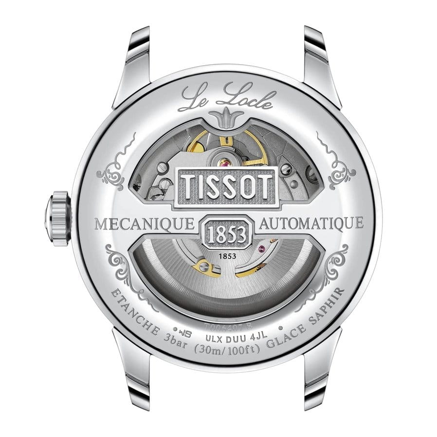 Tissot Tissot Le Locle Powermatic 80 T006.407.11.093.00 Le Locle Automatic - задняя крышка сталь металл корпуса, швейцария часы