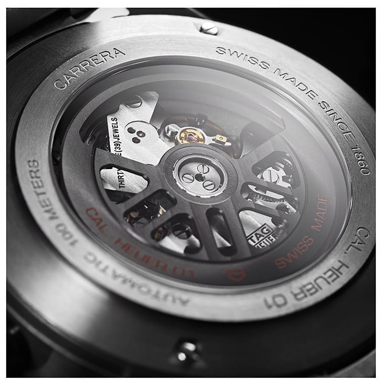 TAG Heuer TAG Heuer Carrera CAR2A8A.BF0707, carrera швейцария мужские часы на браслете нержавеющая сталь боковой вид