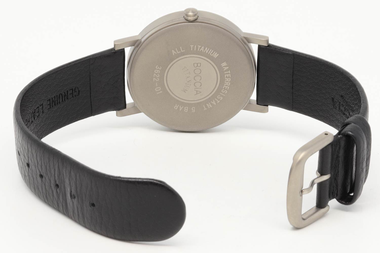 Boccia Titanium Boccia Titanium 3622-01  - задняя крышка металл титан корпуса, германия часы