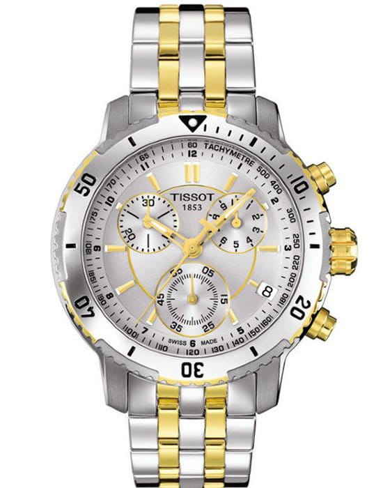 Tissot Tissot PRS 200 T067.417.22.031.00 PRS 200 T0674172203100 кварцевые мужские часы серебристый циферблат, браслет карбон + полимер — вид спереди