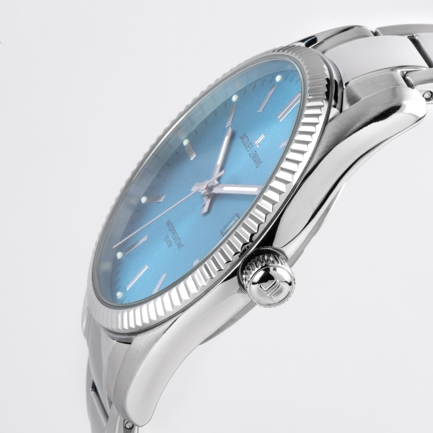 Jacques Lemans Jacques Lemans Derby 50-4D,  derby австрия женские часы на браслете нержавеющая сталь 316l боковой вид