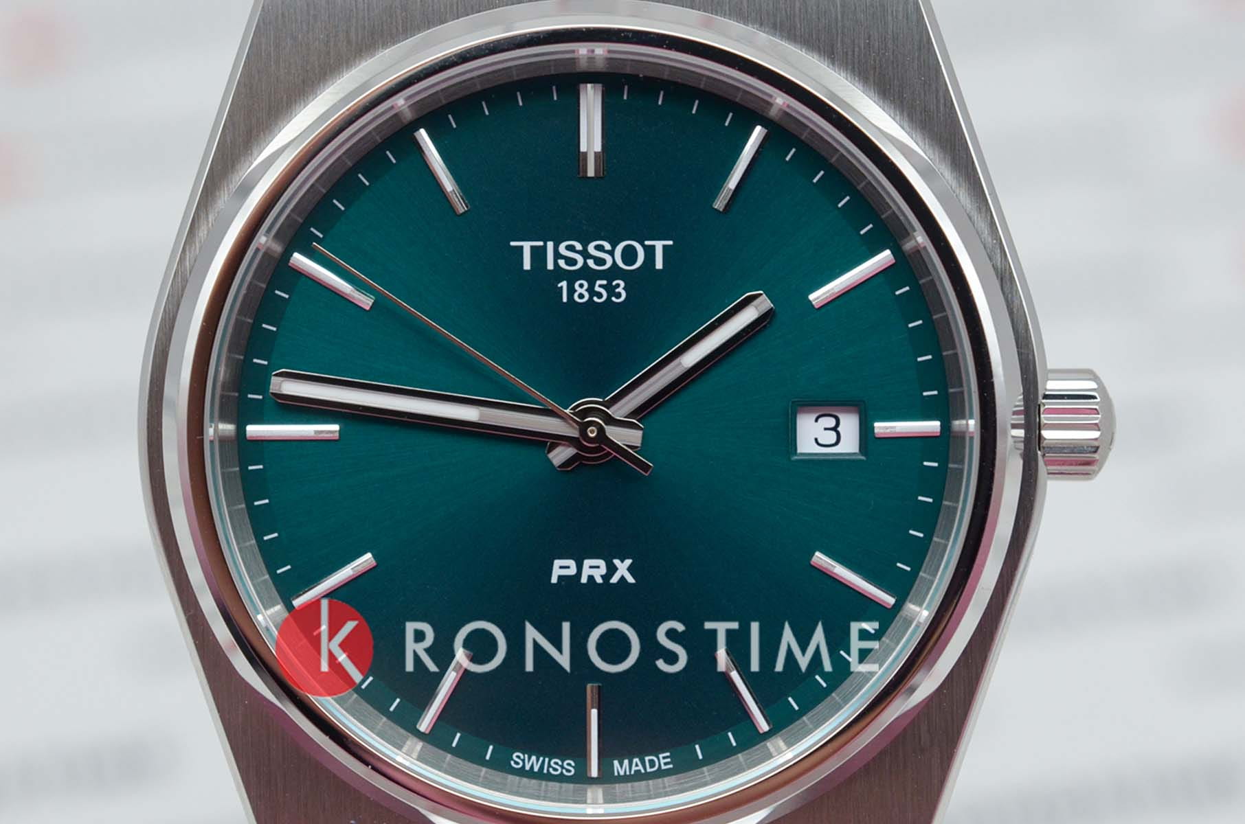 Tissot Tissot PRX T137.410.11.091.00, prx швейцария мужские часы на браслете нержавеющая сталь боковой вид