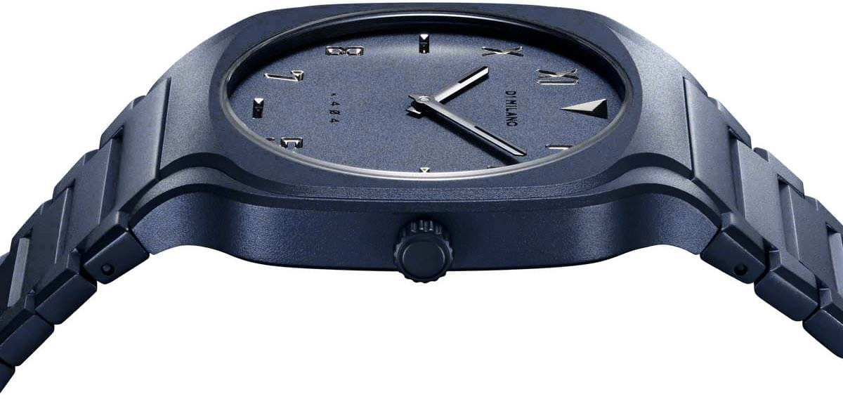 D1 Milano D1 Milano Square SQBJ09,  италия мужские часы на браслете нержавеющая сталь с pvd-покрытием боковой вид