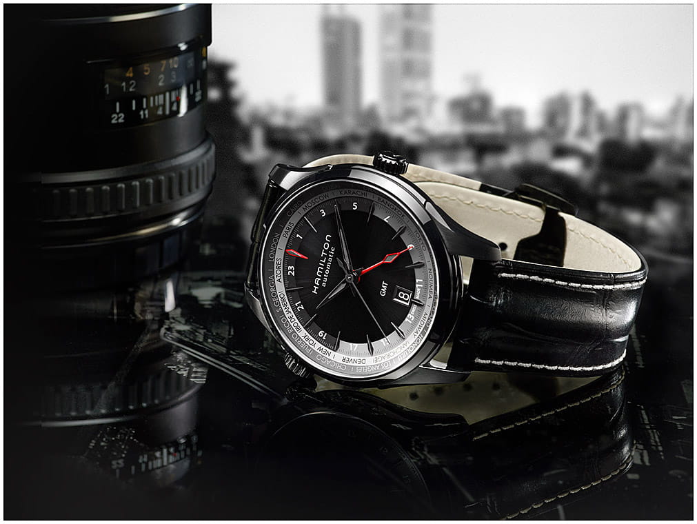 Оригинальные часы Hamilton Hamilton Jazzmaster GMT Auto H32685731 механические калибр механизма eta 2893-2 общий вид