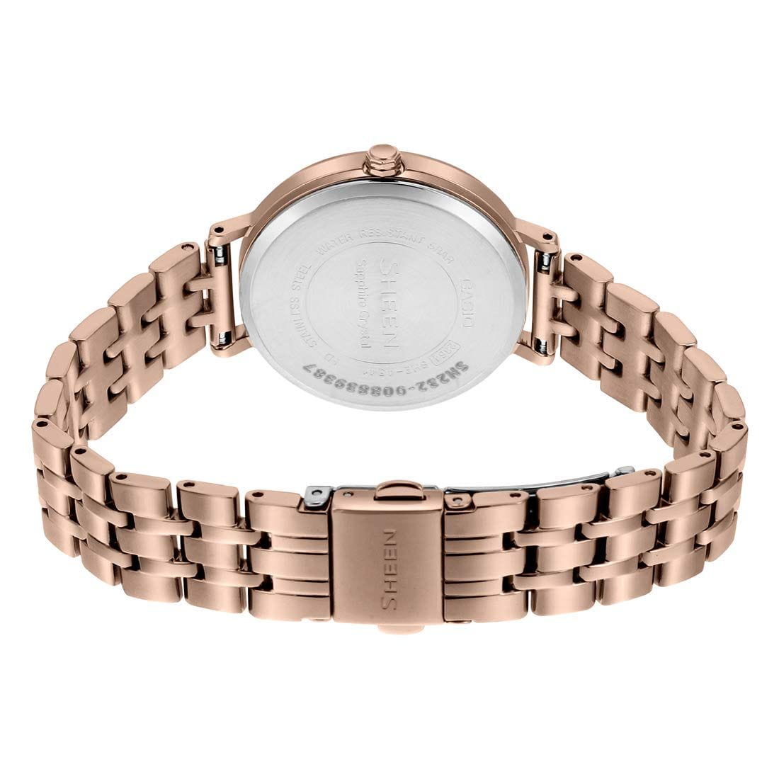Casio Casio Sheen SHE-4541CG-7A, sheen япония женские часы на браслете нержавеющая сталь боковой вид