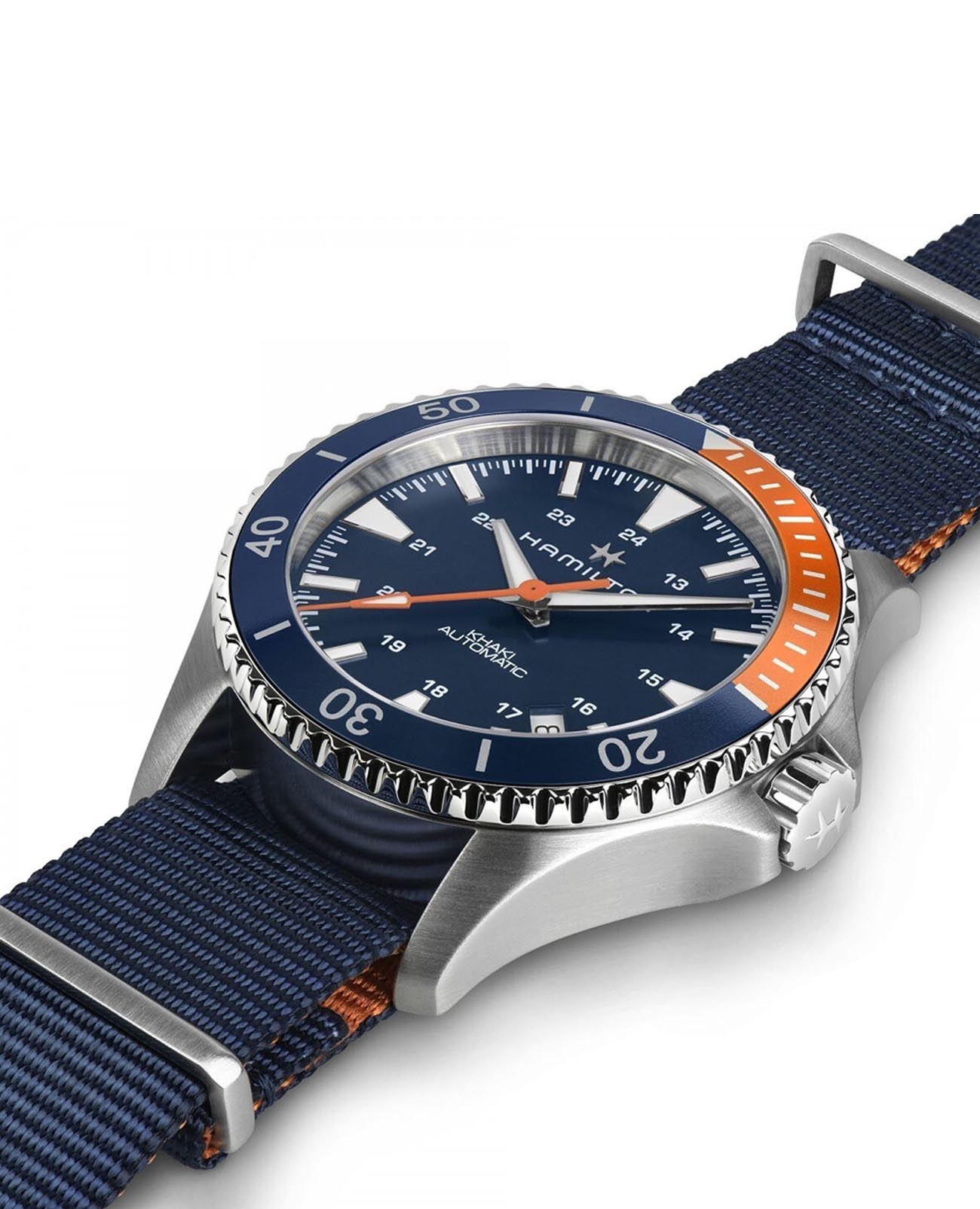 Hamilton Hamilton Khaki Navy Scuba Auto H82365941 , наручные мужские часы фото под углом