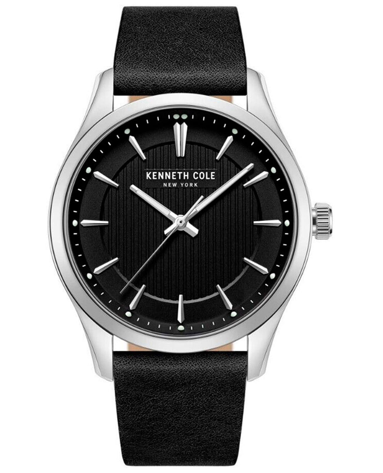 Kenneth Cole Kenneth Cole Classic KCWGA2234504  KCWGA2234504 кварцевые мужские часы черный циферблат, браслет кожаный — вид спереди