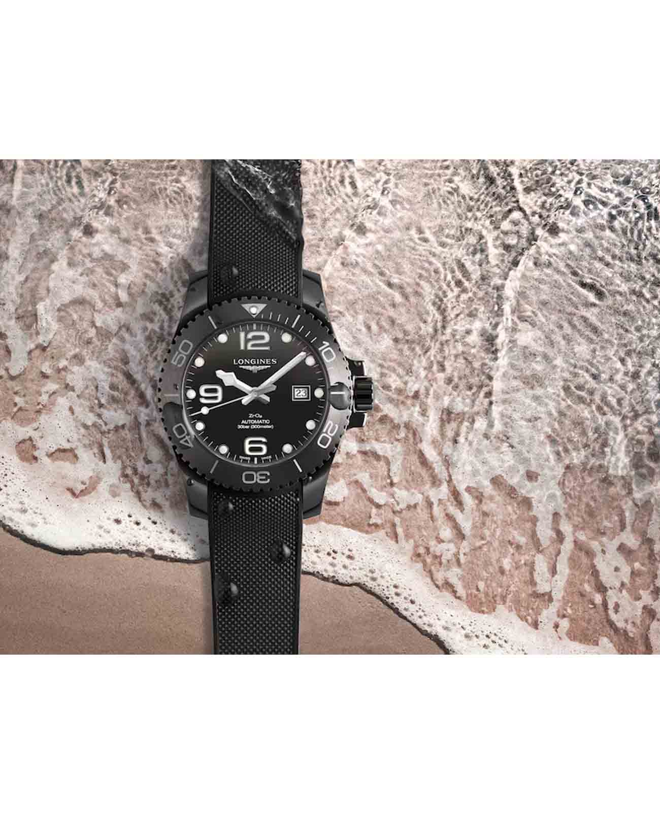 Longines Longines HydroConquest L3.784.4.56.9 швейцария наручные мужские часы заводная головка с логотипом Longines