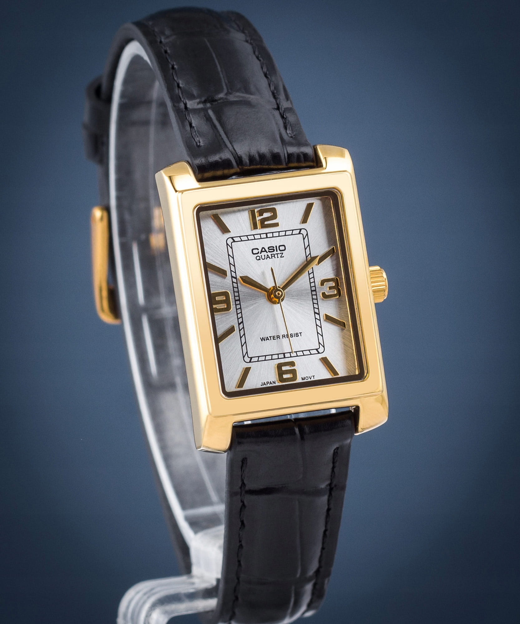 Casio Casio Collection LTP-1234PGL-7A2EF, collection япония женские часы на браслете кожаный боковой вид