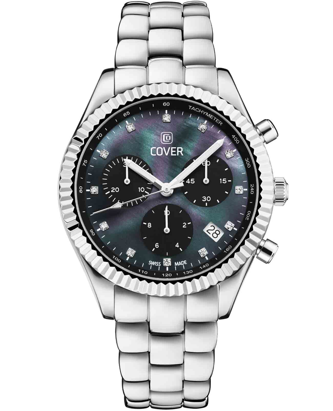 Cover Cover Valentina CO207.01  CO207.01 кварцевые женские часы перламутровый циферблат, браслет нержавеющая сталь — вид спереди