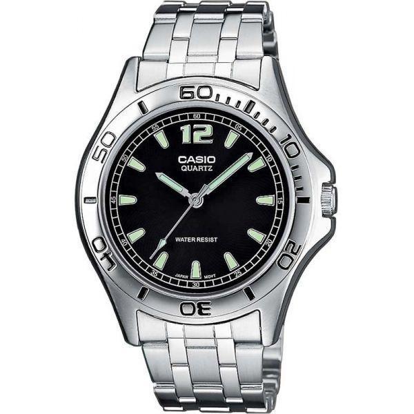 Casio Casio MTP-1258PD-1A, mtp япония мужские часы на браслете  боковой вид