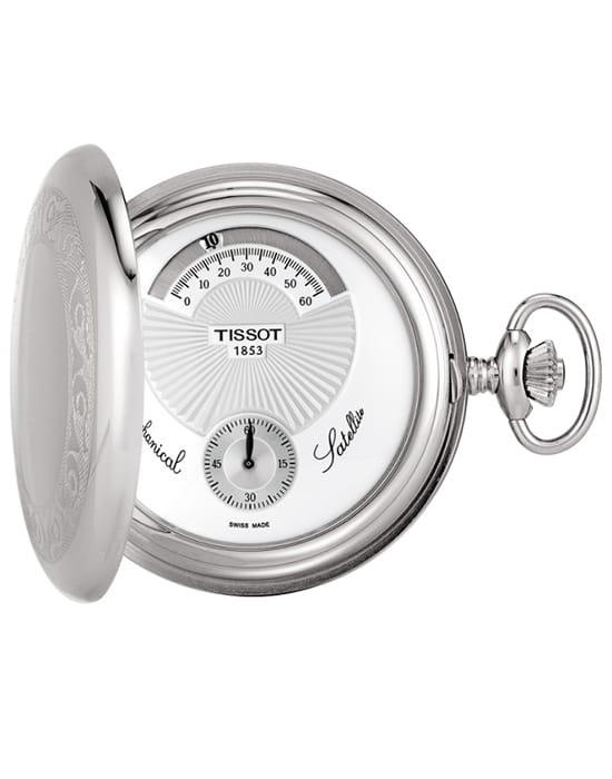 Tissot Tissot T-Pocket Mechanical T851.405.99.030.00  T8514059903000 механические мужские часы  циферблат, браслет не выбрано — вид спереди