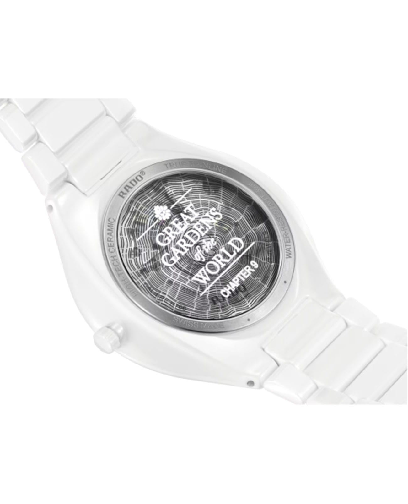 Rado Rado True Thinline x Great Gardens of the World Chapter R27118902, true thinline швейцария мужские часы на браслете высокотехнологичная плазменная керамика боковой вид