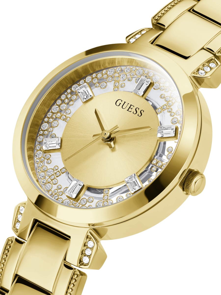 Guess Guess Dress Steel GW0470L2 женские часы золотой циферблат на запястье