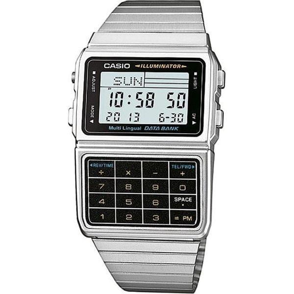 Casio Casio Illuminator DBC-611E-1E  DBC-611E-1E кварцевые мужские часы голубой циферблат, браслет нержавеющая сталь — вид спереди