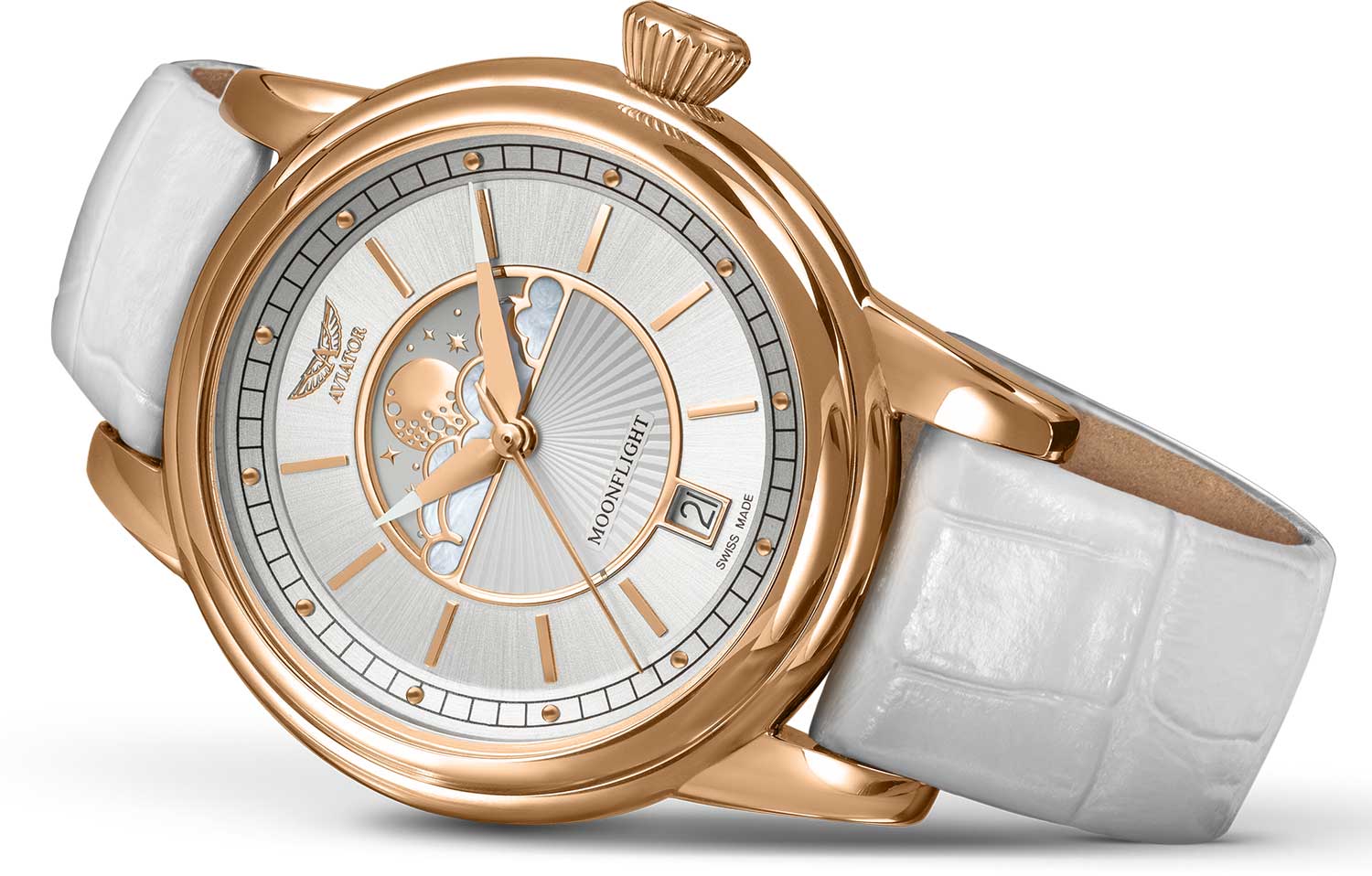 Aviator Aviator Douglas MoonFlight V.1.33.2.251.4  — детали корпуса и кожаный