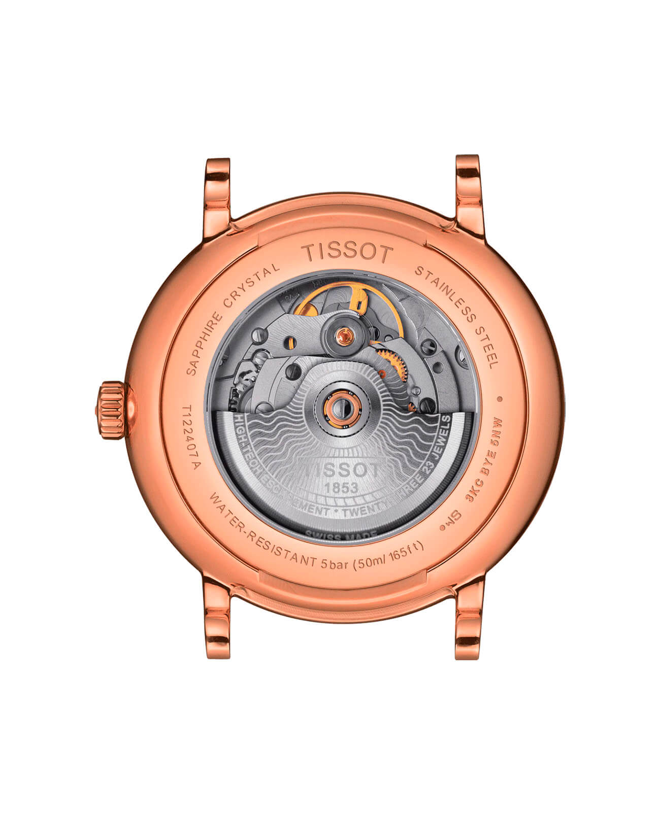 Оригинальные часы Tissot Tissot Carson Powermatic 80 T122.407.36.031.00 механические калибр механизма powermatic 80.111 общий вид