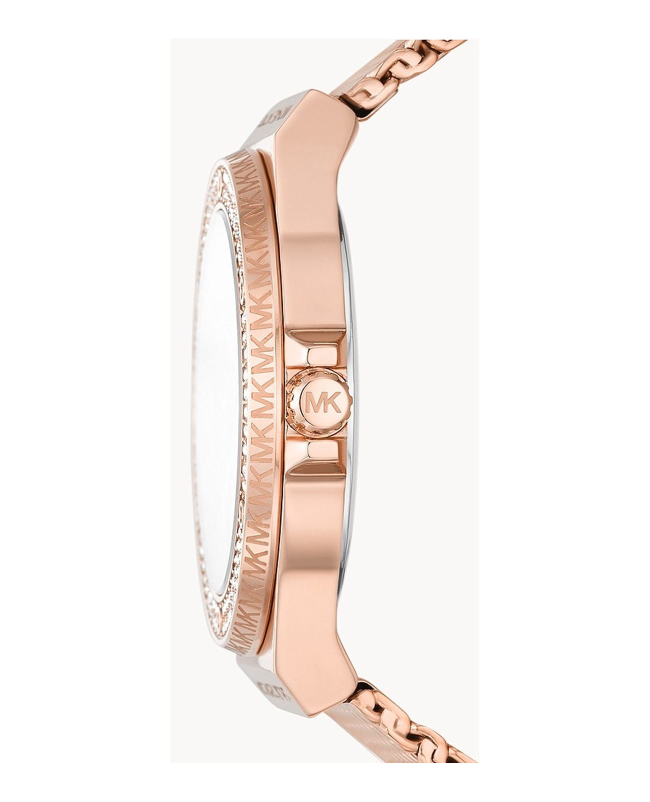 Michael Kors Michael Kors Lennox MK7336,  сша женские часы на браслете нержавеющая сталь с pvd-покрытием боковой вид