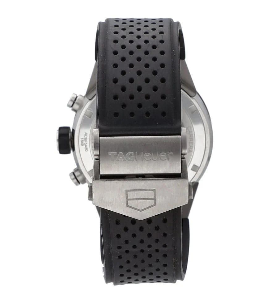 TAG Heuer TAG Heuer Carrera ACBF5A80, carrera швейцария мужские часы на браслете каучук боковой вид