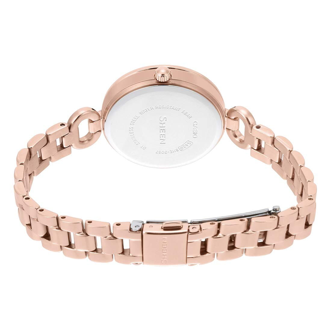 Casio Casio Sheen SHE-3067PG-7A, sheen япония женские часы на браслете сталь с ip покрытием боковой вид