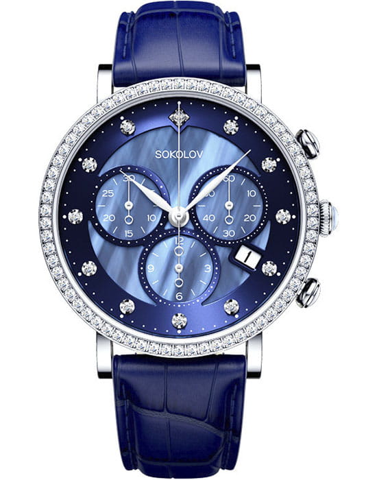 Sokolov 127.30.00.001.05.04.2 , наручные женские часы фото под углом