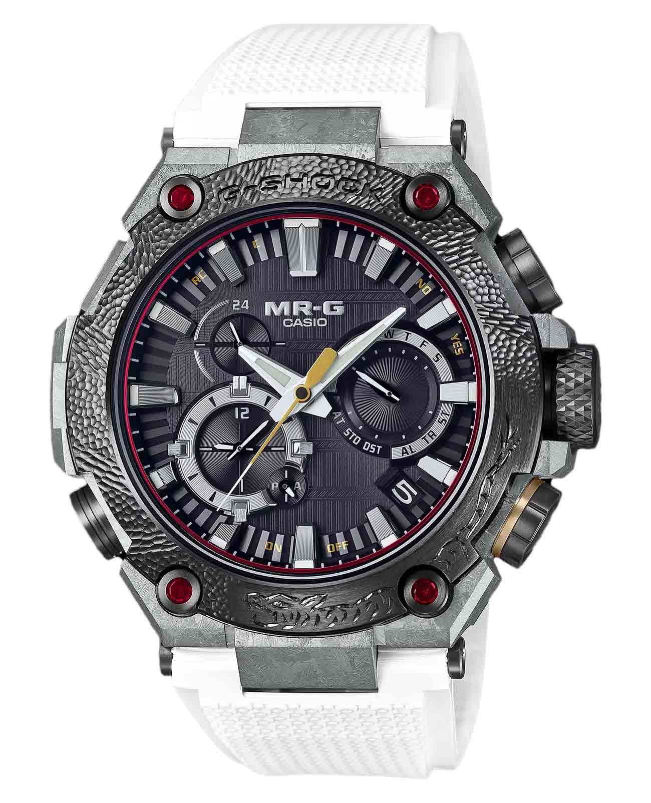 Casio Casio G-Shock MRG-B2000SG-1A MRG MRG-B2000SG-1A электронные мужские часы антрацитовый циферблат, браслет титановый — вид спереди