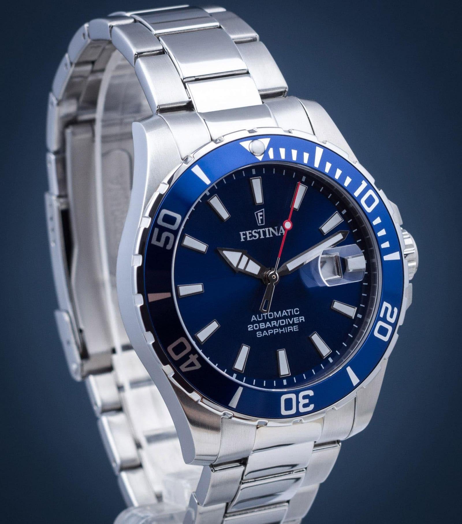 Festina Festina Automatic F20531/3 испания наручные мужские часы заводная головка с логотипом Festina