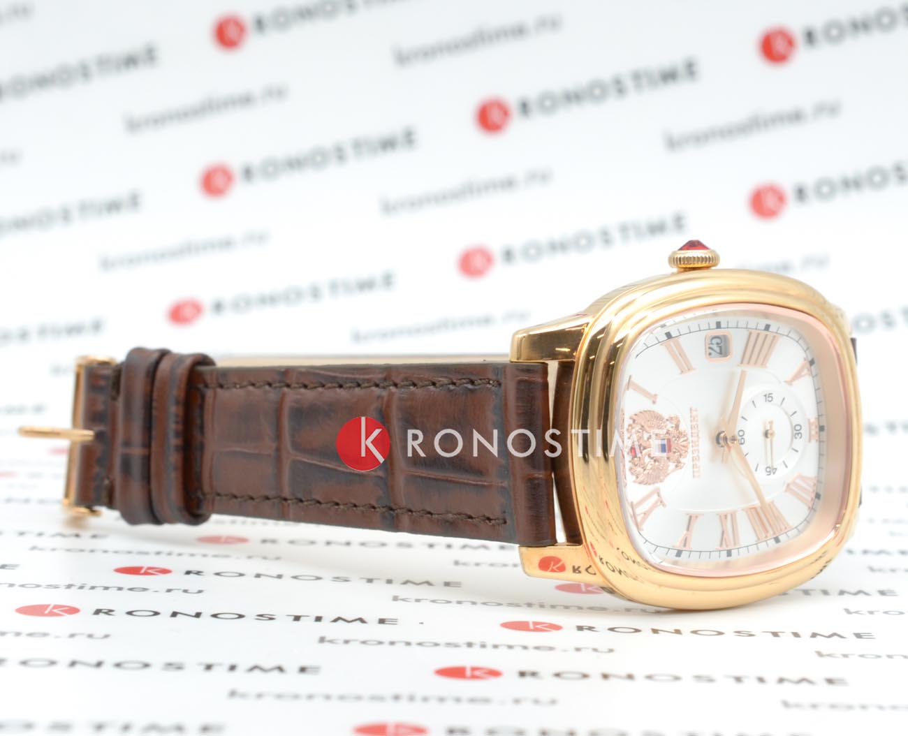 Оригинальные часы Президент Президент 3709070 кварцевые калибр механизма miyota gp11 общий вид