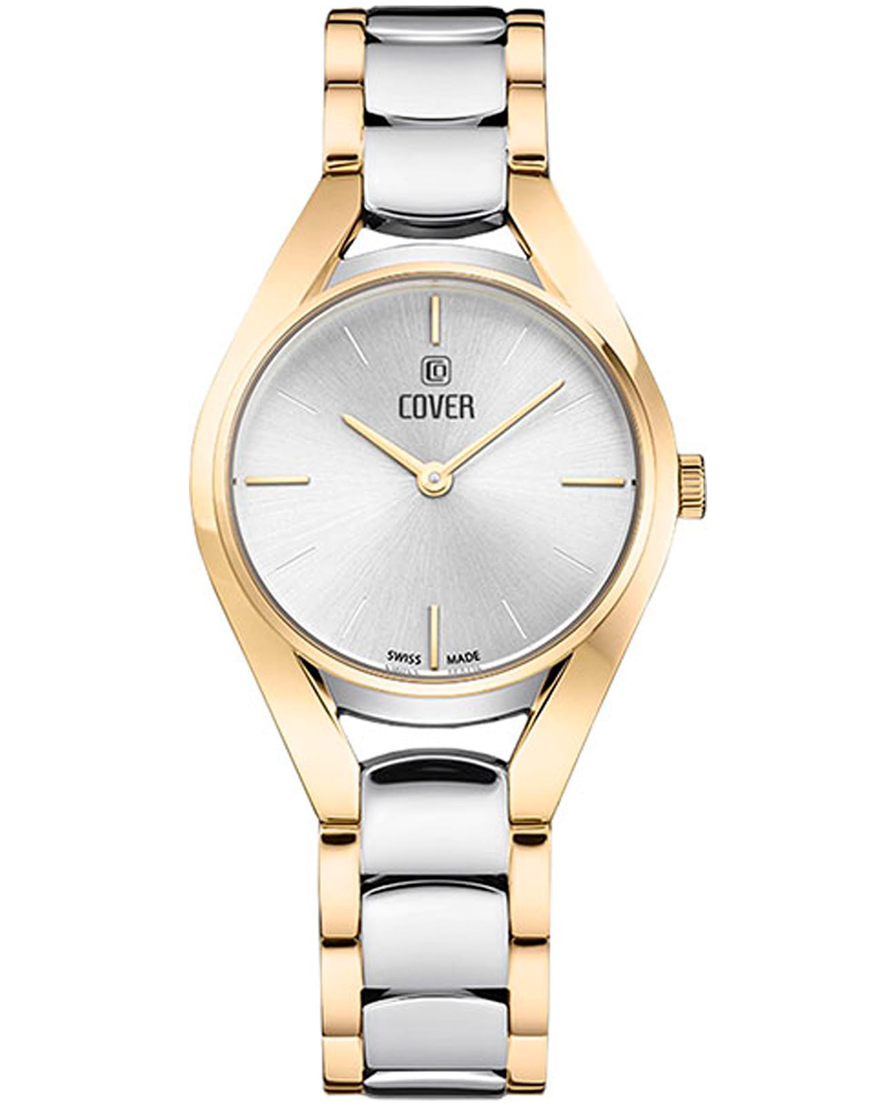 Cover Cover La Chic CO197.02  CO197.02 кварцевые женские часы серебристый циферблат, браслет нержавеющая сталь с pvd-покрытием — вид спереди