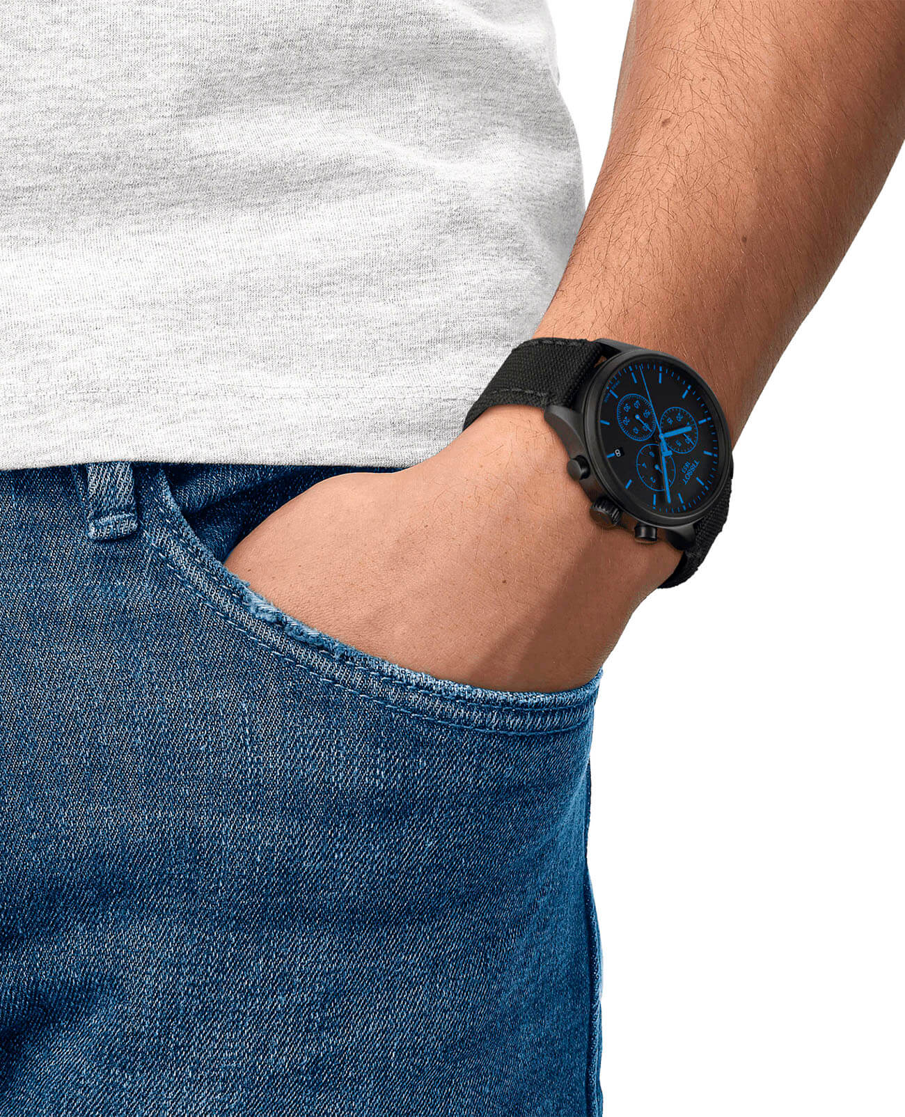 Tissot Tissot Chrono XL T116.617.37.051.00 мужские часы черный циферблат на запястье