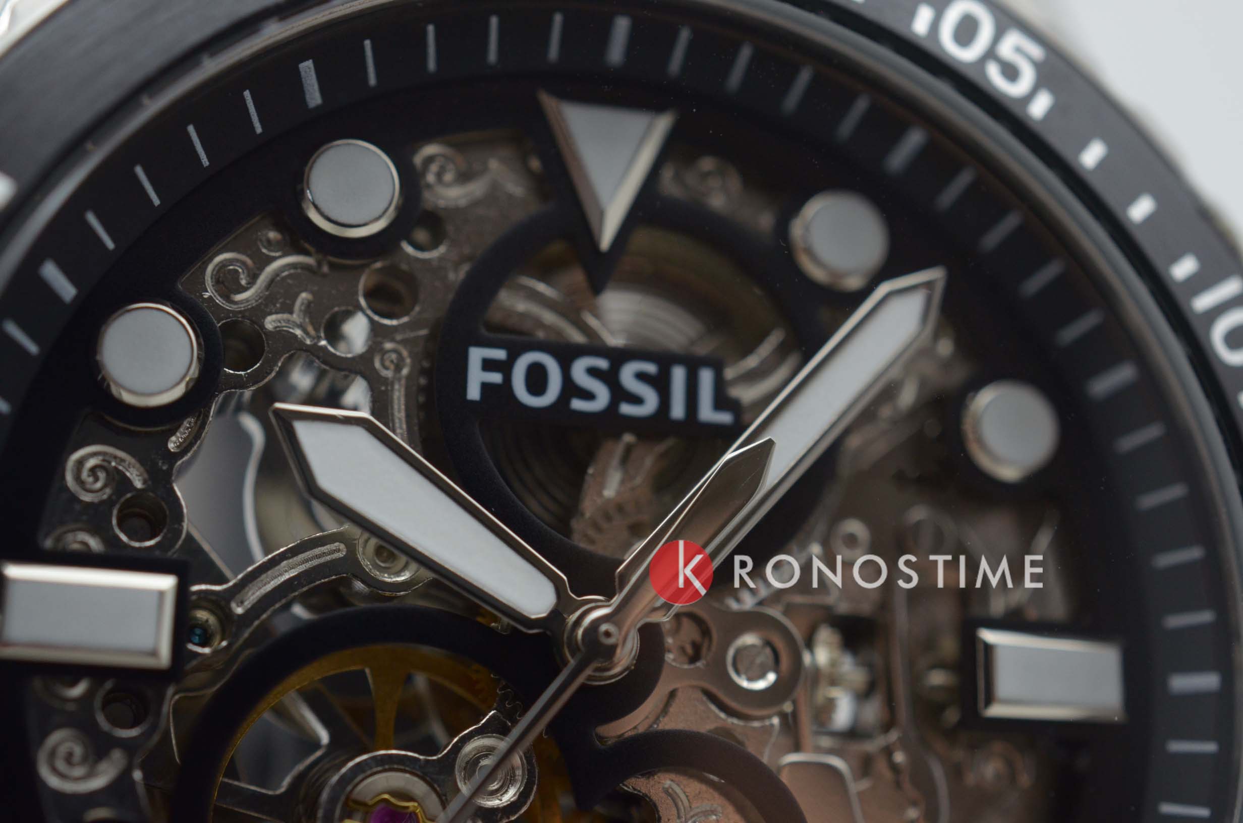 Fossil Fossil FB-02  ME3190,  сша мужские часы на браслете нержавеющая сталь боковой вид