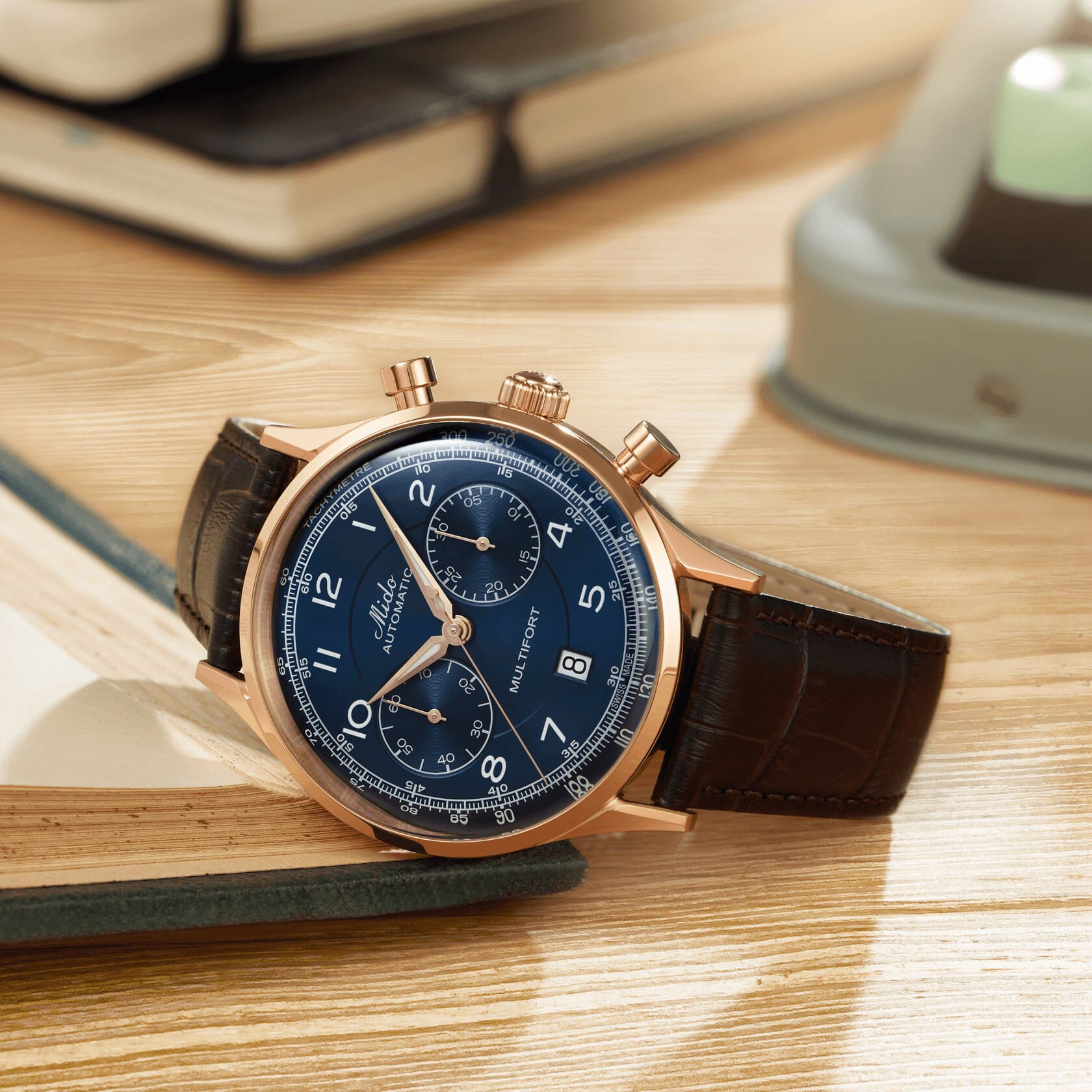 Mido Mido Multifort Patrimony Chronograph M040.427.36.042.00  - задняя крышка сталь металл корпуса, швейцария часы