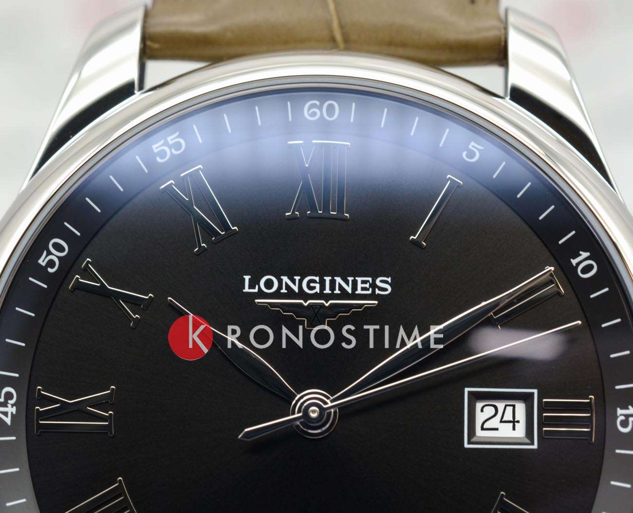 Longines Longines Master Collection L2.893.4.59.2, master collection швейцария мужские часы на браслете кожаный боковой вид